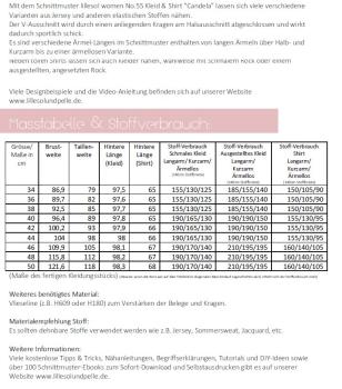 Preview: Papierschnittmuster lillesol women No.55 Kleid & Shirt Candela